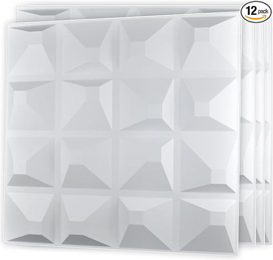 Art3d Decorative 3D Wall Panel, 32 Sq.FT PVC Interior Wall Decor by Art3d