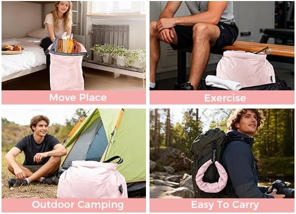 Travel Laundry Bag, Pump Free Vacuum Storage Bag Reusable Compression Dirty - Image 7