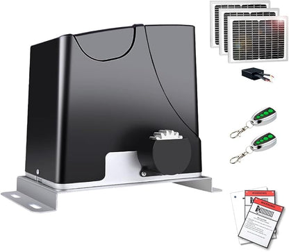 TOPENS DK1000S Solar Sliding Gate Opener Rack Drive Automatic Gate Motor by TOPENS