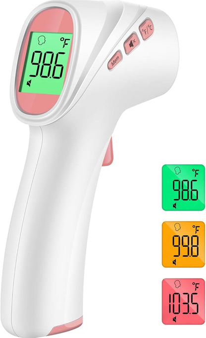 Forehead Thermometer for Adults, Kids & Babies, No-Touch Digital Thermometer by Viproud