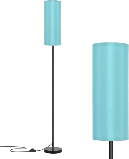 FRIDEKO HOME Floor Lamp with Turquoise Shade, Simple Design with Foot Pedal by FRIDEKOHOME