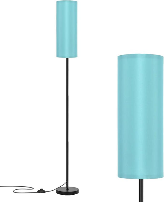 FRIDEKO HOME Floor Lamp with Turquoise Shade, Simple Design with Foot Pedal by FRIDEKOHOME