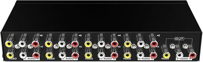 Manual 8Way Video Signals Switcher Box 8in 1Out Video Vid Switching Box - Image 6
