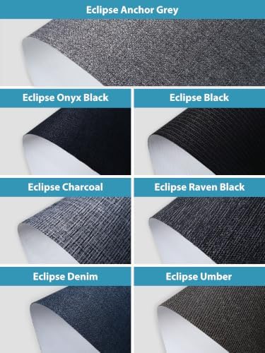 SmartWings Motorized Smart Roller Shades, 100% Blackout Samples | Customized Roller Blinds Fabric with Light Blocking Coating, Color Samples for Reference