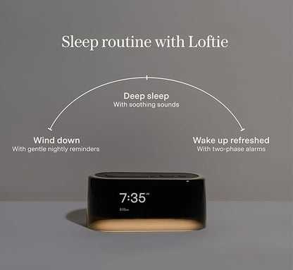Loftie Alarm Clock with Sound Machine – Smart Alarm Clock with Light, Night - Image 9