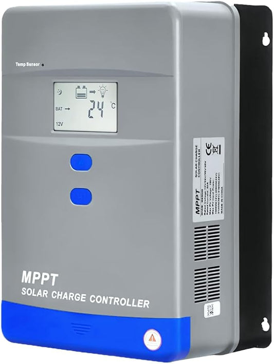 100A MPPT Solar Charge Controller 12V/24V/36V/48V Auto Battery Regulator LCD by SOGTICPS