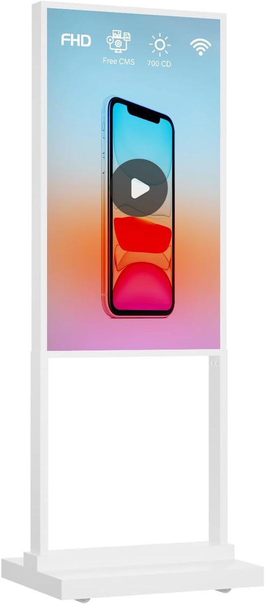 Canlarriz 43 Inch 4K Touchscreen Kiosk, Indoor Capacitive Touch Floor Standing by Canlarriz