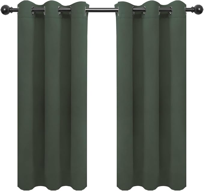 Easy-Going Blackout Curtains for Bedroom, Solid Thermal Insulated Grommet and by Easy-Going