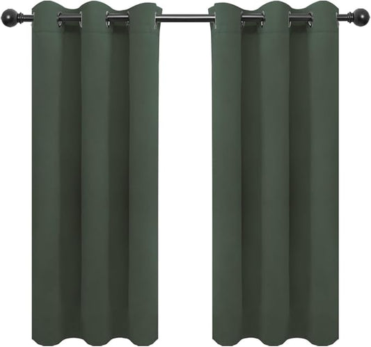 Easy-Going Blackout Curtains for Bedroom, Solid Thermal Insulated Grommet and by Easy-Going