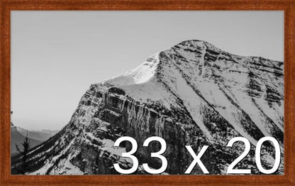Frame It Easy 33 x 20 Russet Wood Frame by FrameItEasy