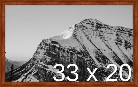 Frame It Easy 33 x 20 Russet Wood Frame by FrameItEasy