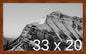 Frame It Easy 33 x 20 Russet Wood Frame by FrameItEasy