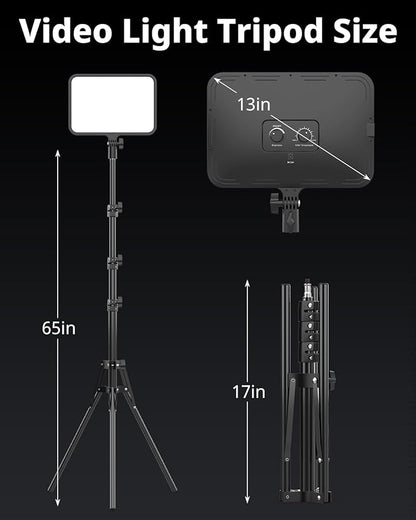 UBeesize 2 Pack LED Video Light Kit, Photography Lighting, Podcast Lighting - Image 5