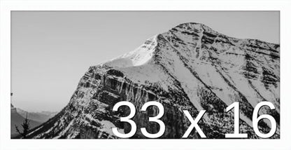 Frame It Easy 33 x 16 White Wood Frame by FrameItEasy