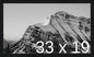 Frame It Easy 33 x 19 Black Grain Wood Frame by FrameItEasy