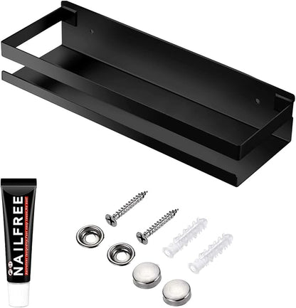 Rustproof Metal Storage Floating Shelves Wall Mounted Rectangular Shelf by GEINIFAFA
