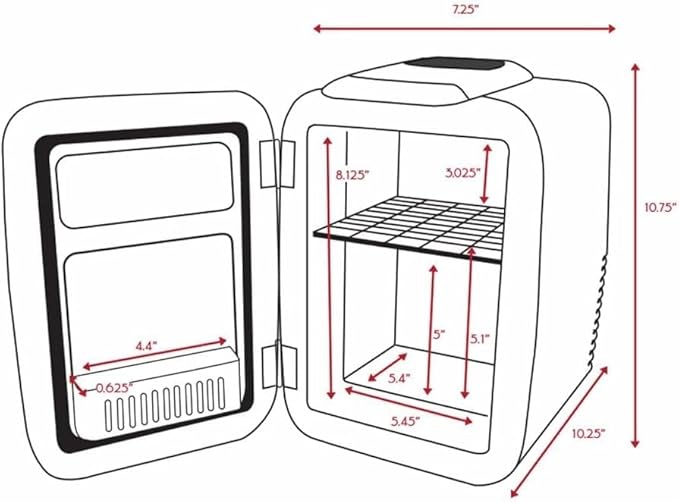 Cooluli Mini Fridge for Bedroom - Image 6