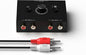 Dingsun Bi-Directional 2-Way RCA Stereo Audio Switch Audio Signal Source by Dingsun