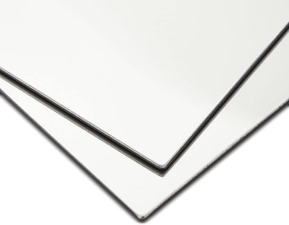 Juvale Locker Mirror Magnetic - 4 x 6 in, Silver Acrylic, Rectangular, Set of 2 - Magnetic Mirror for Locker Accessories & Office Use - Shatterproof & Rounded Corners for School & Office