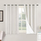 H.VERSAILTEX Primitive Linen Curtains 100% Blackout Curtain Drapes Burlap by HVERSAILTEX