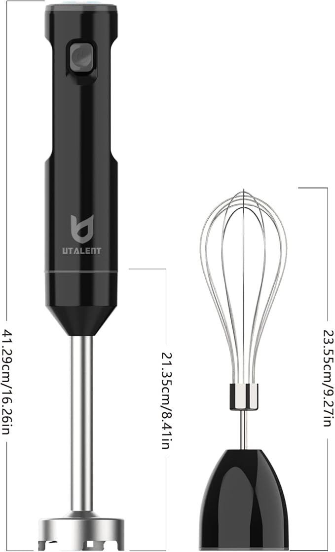 Cordless Hand Blender, UTALENT Variable Speed Immersion Blender handheld - Image 5