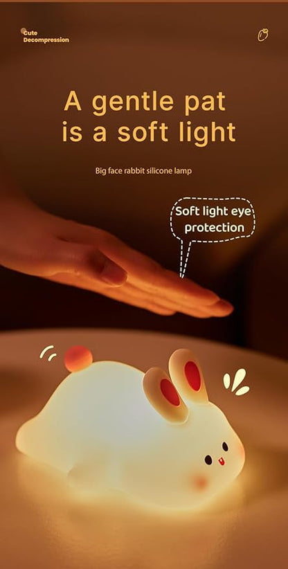 ATSUI Rabbit Night Light, LED Squishy Novelty Animal Night Lamp, Food Grade - Image 4
