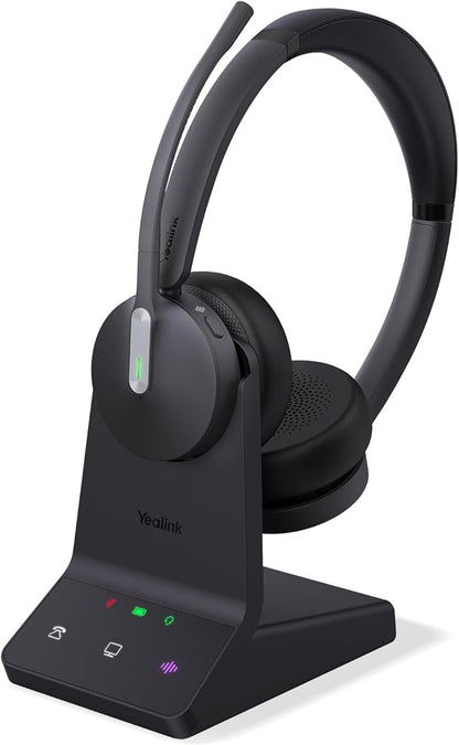 Yealink WH64 DECT & Bluetooth Dual UC Zoom Wireless Headset, 606 ft Range On by RedefineYourWorkplace