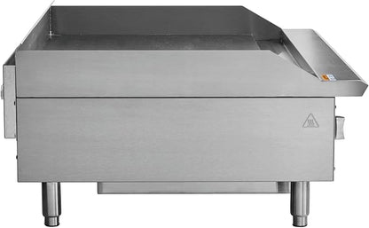 Kratos 36" Wide Commercial Restaurant Gas Countertop Griddle, Thermostatic - Image 3