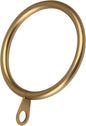 Curtain Rings with Flat Eyelets, 48 Pack Metal Drapery Rings Curtain Hanging Rings for Pinch Pleat Curtains Panels, 1.5 Inch I D, Drape Rings Fits Up to 1.2 in Curtains Rod, Warm Gold