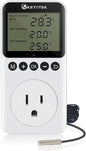 KETOTEK Digital Day/Night Temperature Controller 120V, Thermostat Outlet Plug by KETOTEK