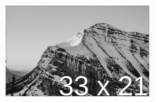 Frame It Easy 33 x 21 White Wood Frame by FrameItEasy