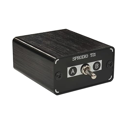 SPRODIO 2 Port 3.5mm Stereo Audio Switch Box AUX Headphone Speaker Manual by Unknown