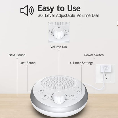 Loud Pink Noise Machine Sleep Machine Nostop 30 Soothing Sounds - Image 3