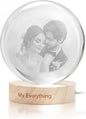 Yijhpbc Custom 3D Crystal Photo Night Light Personalized Photo Crystal Ball by Unknown
