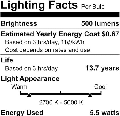 WiZ Connected 60W ST19 Tunable White Filament LED Smart Light Bulbs - Image 10