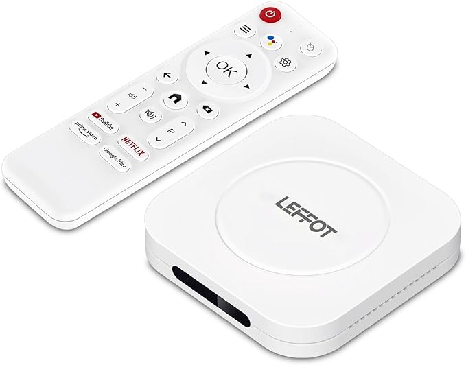 Android 14 TV Box 2025, LEFFOT M1 Plus 4K Ultra HD Streaming Device by LEFFOT