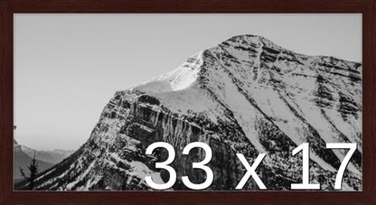 Frame It Easy 33 x 17 Merlot Wood Frame by FrameItEasy