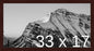 Frame It Easy 33 x 17 Merlot Wood Frame by FrameItEasy