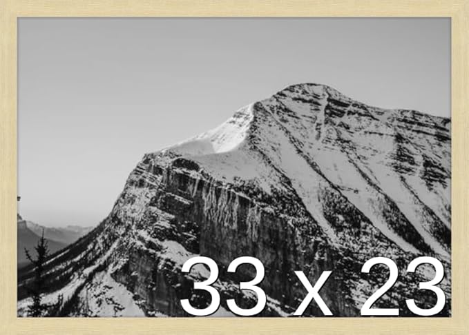 Frame It Easy 33 x 23 Wheat Wood Frame by FrameItEasy
