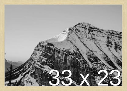 Frame It Easy 33 x 23 Wheat Wood Frame by FrameItEasy