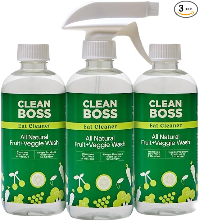 CleanBoss - Eat Cleaner, 12 oz - Keeps Produce Fresh, Gluten Free by CleanBoss