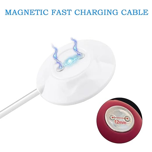Magnetic Rose Charger, Standing Magnetic Charger USB Cable, Replacement Base - Image 4