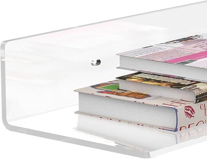 36 Inches Acrylic Wall Shelves 2 Pack, Floating Shelf - Image 5