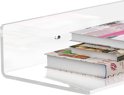 36 Inches Acrylic Wall Shelves 2 Pack, Floating Shelf - Image 5