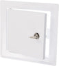 6" x 6" Lockable White Metal Access Panel. Service Shaft Door Panel by Unknown