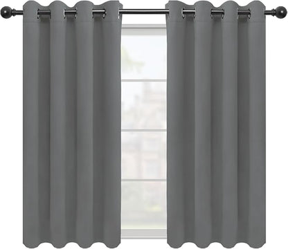 Easy-Going Blackout Curtains for Bedroom, Solid Thermal Insulated Grommet and by Easy-Going