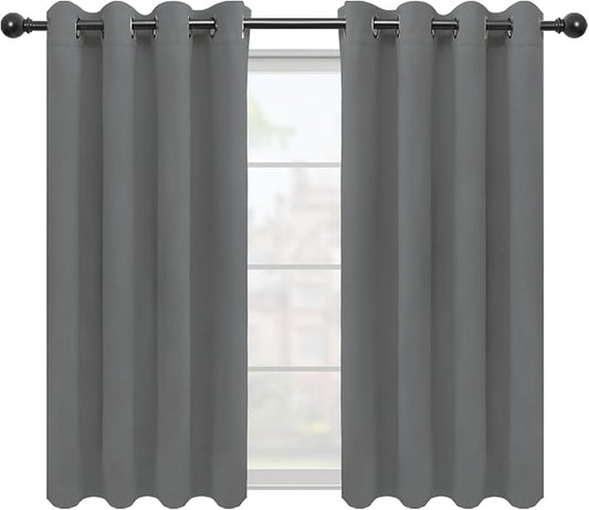 Easy-Going Blackout Curtains for Bedroom, Solid Thermal Insulated Grommet and by Easy-Going