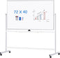 maxtek Rolling Whiteboard 72x40, Large Double-Sided White Board Dry Erase on by Maxtek