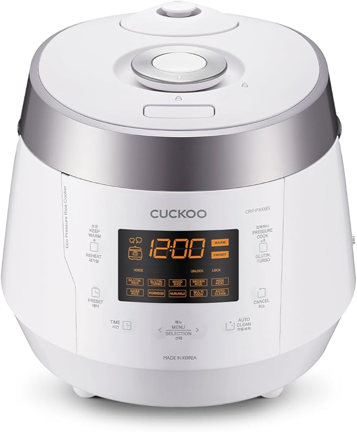CUCKOO High Pressure Rice Cooker 10-Cup Uncooked / 20-Cup Cooked by CUCKOOElectronicsAmerica