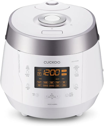 CUCKOO High Pressure Rice Cooker 10-Cup Uncooked / 20-Cup Cooked by CUCKOOElectronicsAmerica